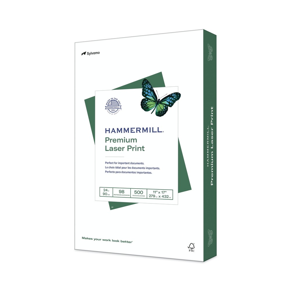 Hammermill Printer Paper, 24lb Premium Laser Print, 11x17, 1 Ream, 500 Sheets