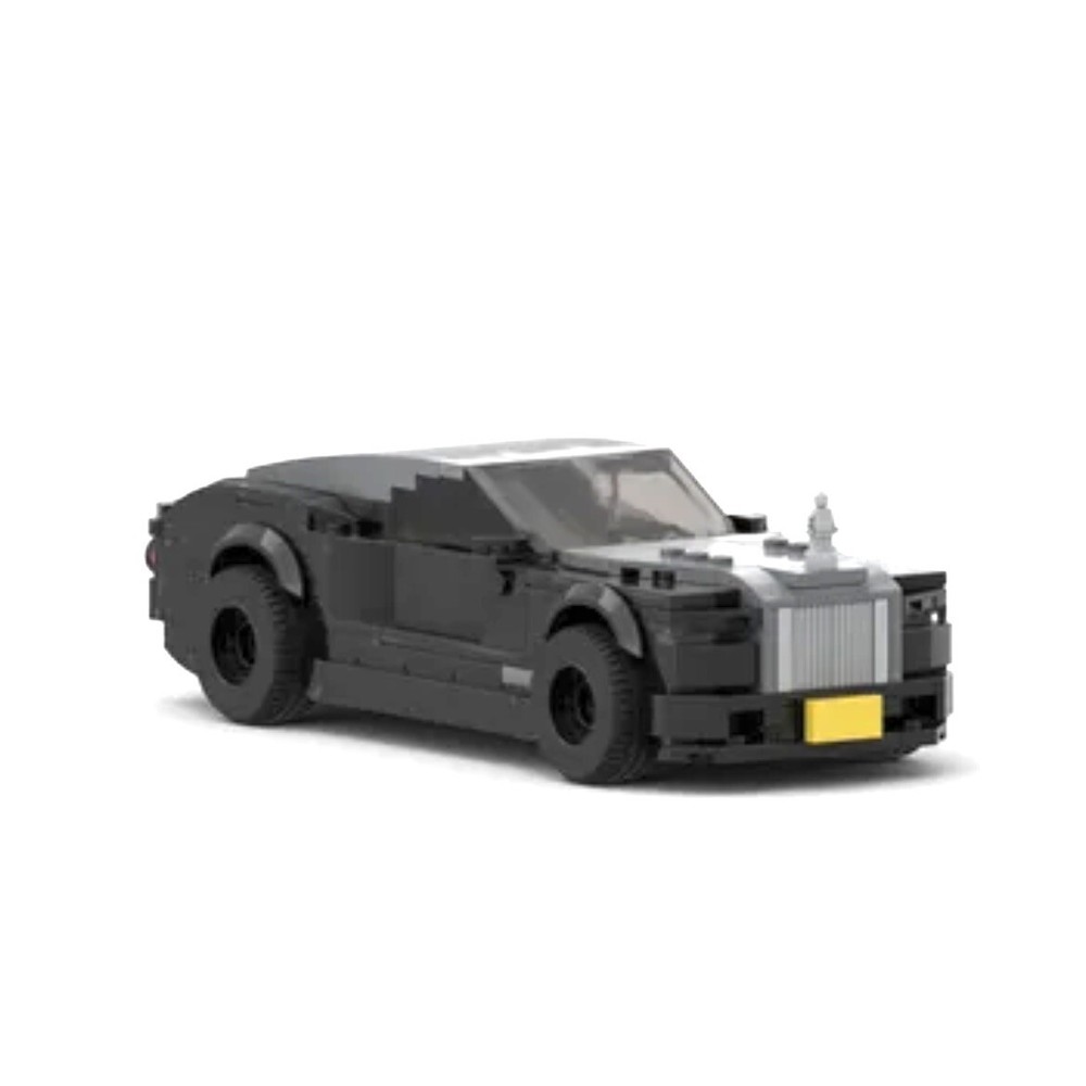 Brick Works Black Rolls Royce Wraith MOC LEGO Building Bricks Luxury Car