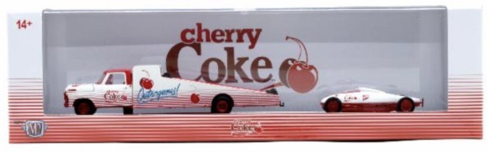 M2 MACHINES CHASE AUTO HAULERS 1969 FORD F250 TRUCK & BELLY TANKER COCA-COLA