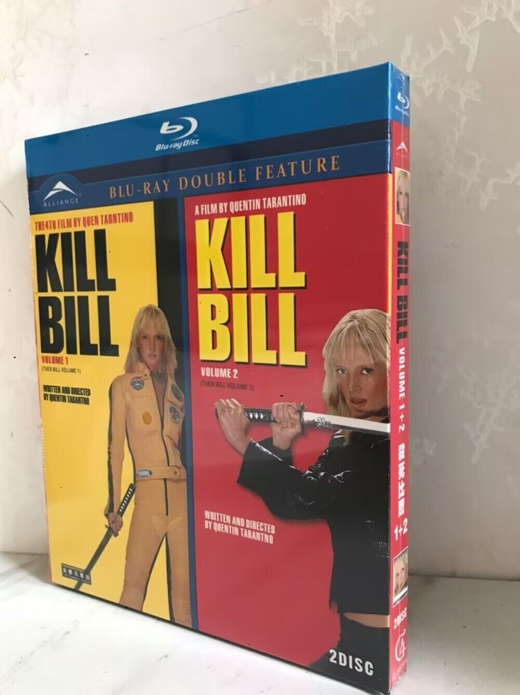 Kill Bill: Vol. 1 (2003)+ Vol. 2 (2004) Blu-ray New Box Set All Region