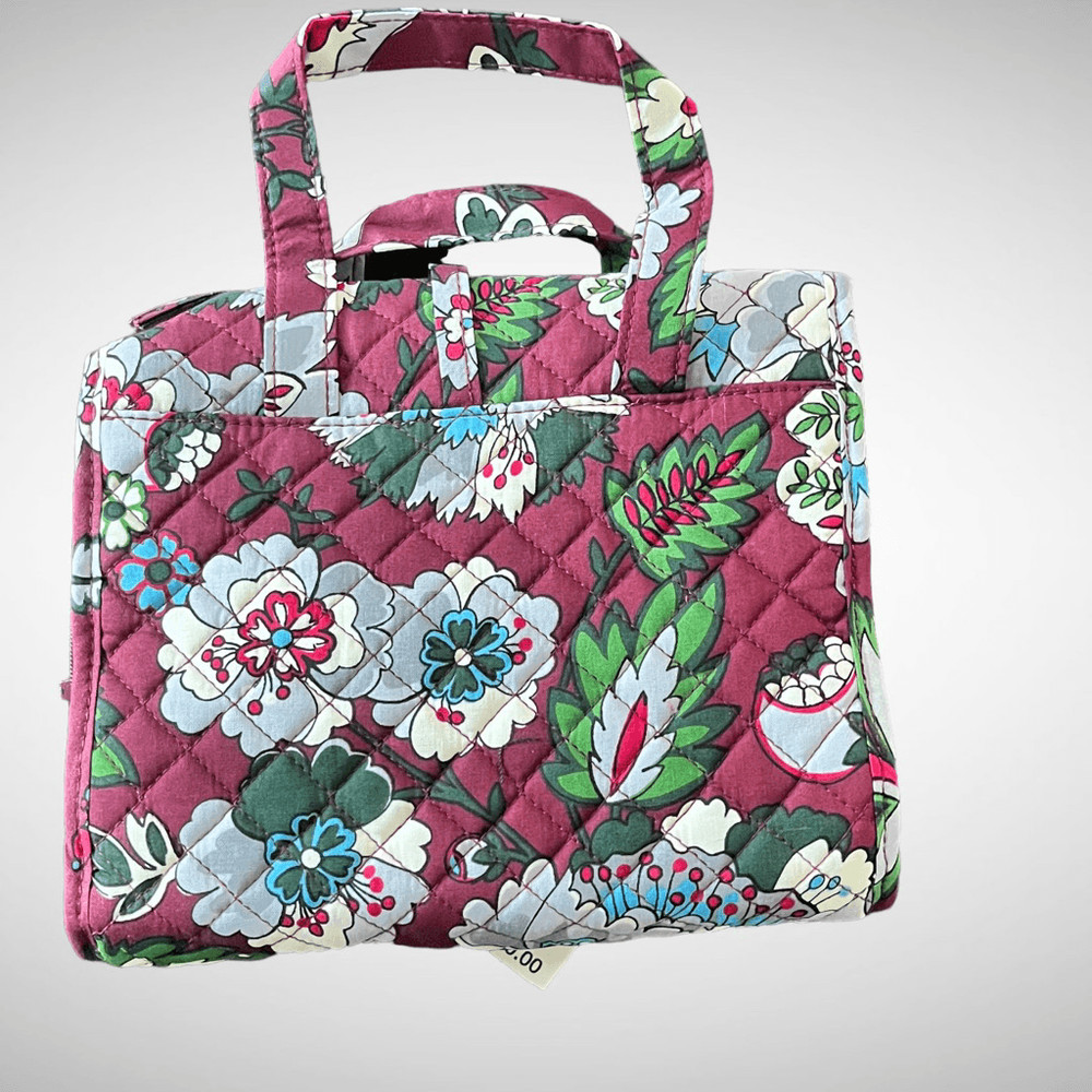 Vera Bradley Bordeaux Blooms Iconic Compact Hanging Organizer  New with Tags