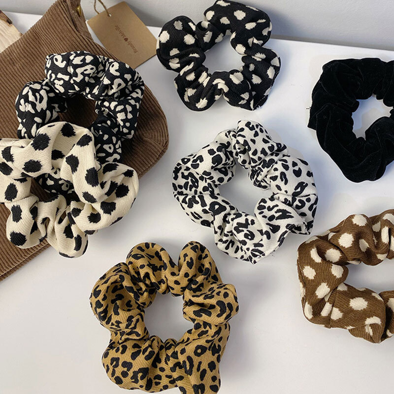 Women's Large Satin Scrunchies Elastic Hair Ties Rope Bands Accessory