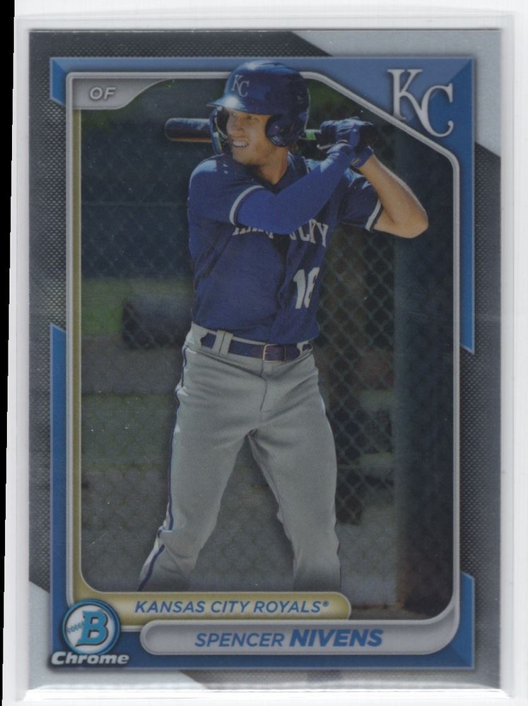 2024 Bowman Chrome Prospects Spencer Nivens Kansas City Royals #BCP-37
