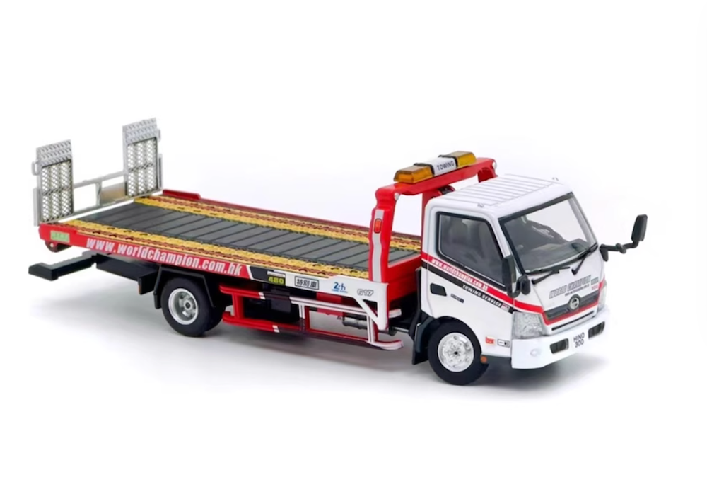 UM 1:64 300 HINO Dutro Mk2 Flatbed Tow Truck Model Diecast Metal Car