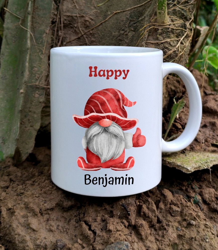 Gnome Mug Personalized Funny Coffee Mug Hot Chocolate Mug Perfect Gift For A