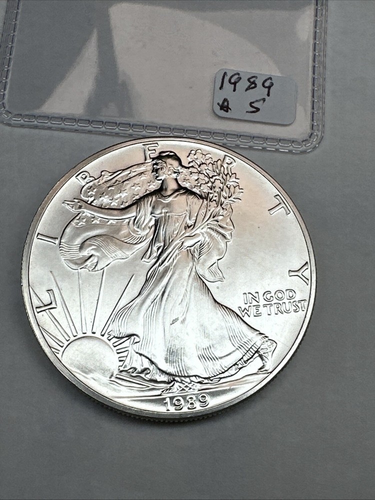 1989 American Silver Eagle Brilliant Uncirculated 1oz 0.999 Fine Silver