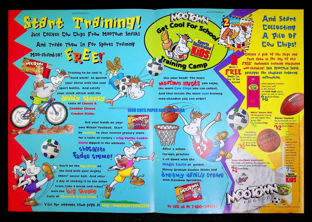 Mootown Cheese Snacks Sargento 1996 Trade Print Magazine Ad Poster ADVERT