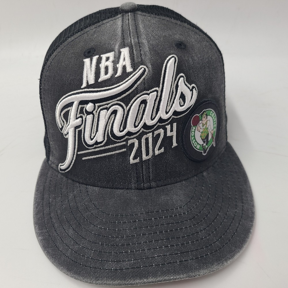 Boston Celtics Hat Snapback New Era 9Fifty Black NBA Finals 2024 Mesh Basketball