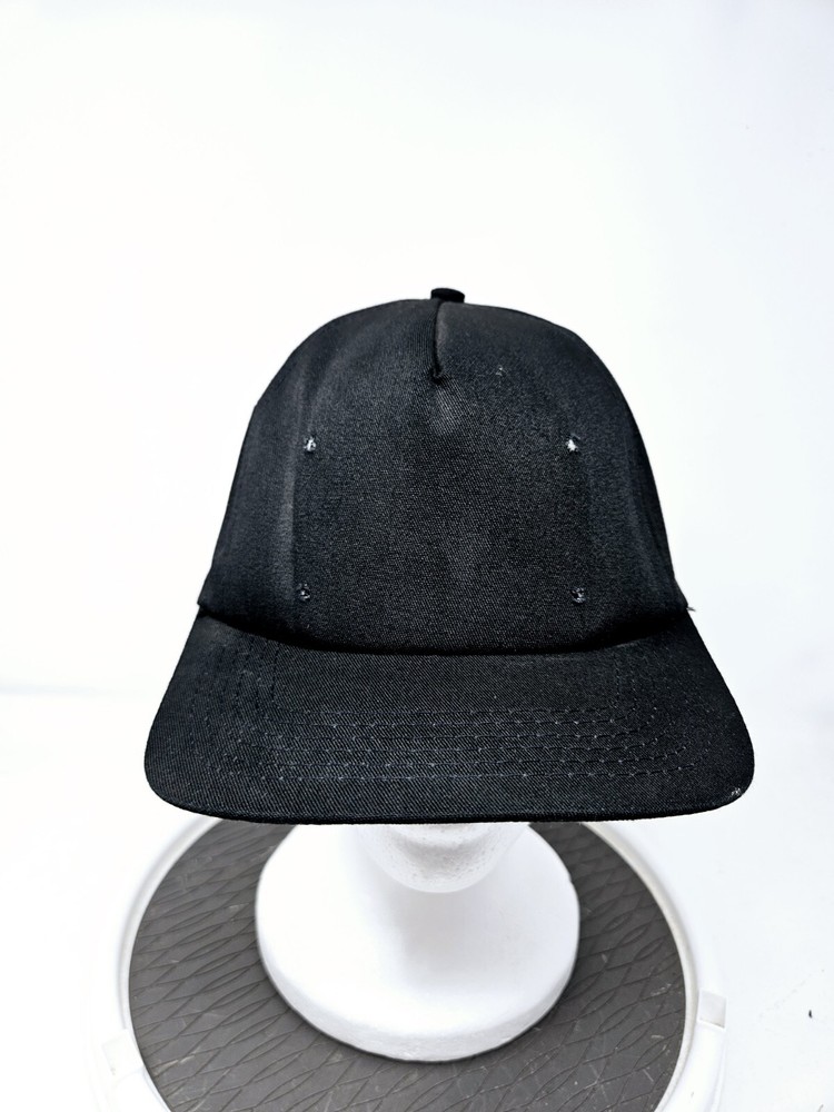 Vintage 90s Reebok Black Snapback Hat USA Made Pre-Owned Fast Shipping