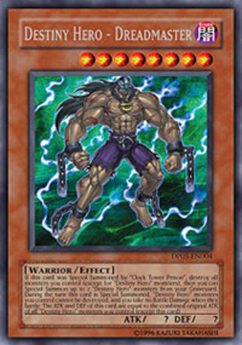 Destiny Hero Dreadmaster DP05-EN004 1st Edition Rare x3 Lightly Played