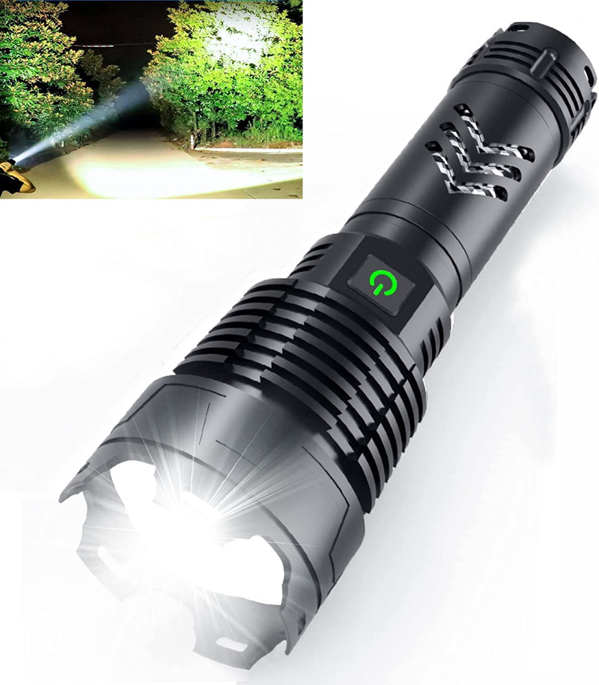 Rechargeable Led Flashlight 990000 High Lumens Powerful Handheld5 Modes 1 Piece