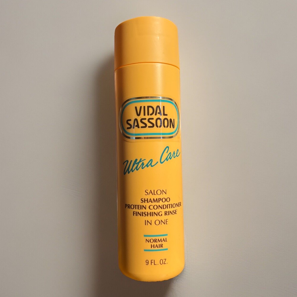 VTG 1990 Vidal Sassoon Ultra Care Shampoo Conditioner Rinse 9 oz