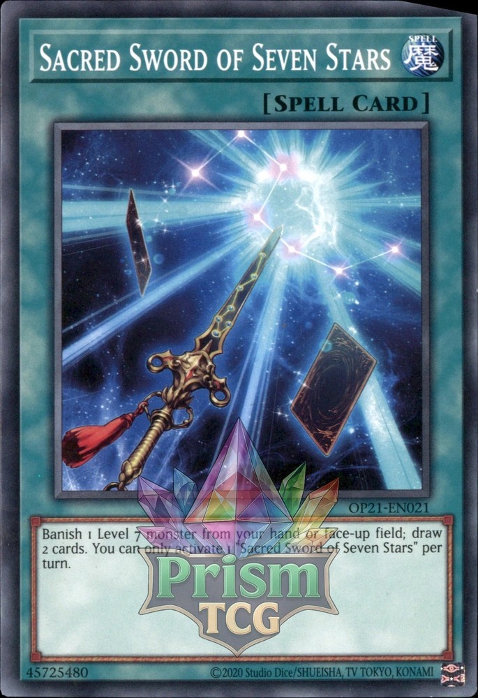 Sacred Sword of Seven Stars Yugioh Card OP21-EN021 Rare