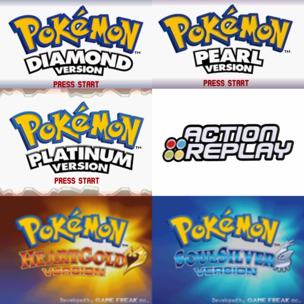 Gen 4 Pokemon Games Action Replay Service for DPPt and HGSS