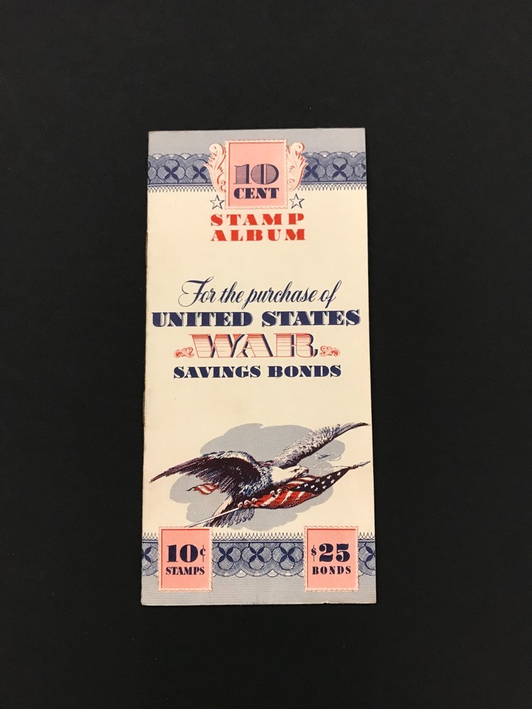 US War Savings Bonds 10 Cent Stamp Album - NOS