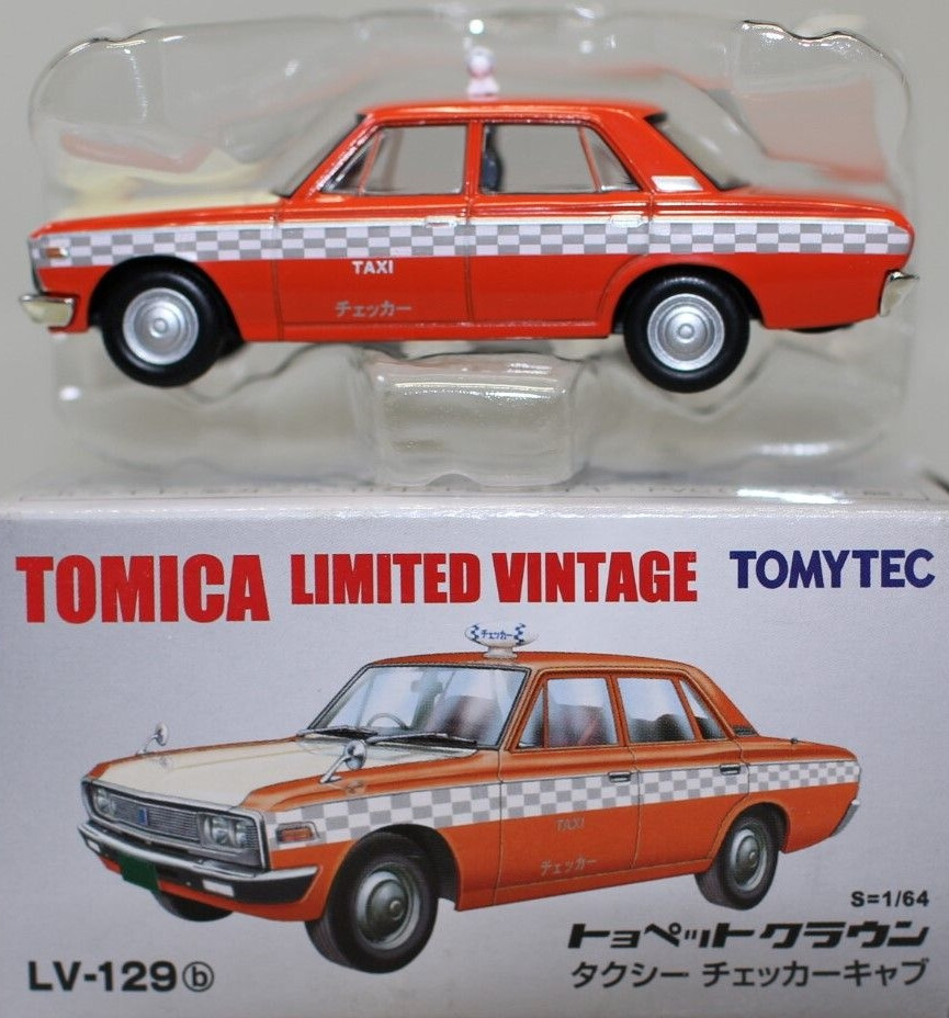 Tomytec Tomy Tomica 1:64 Vintage NEO LV-129b Toyopet Crown Taxi Model 4543736245902