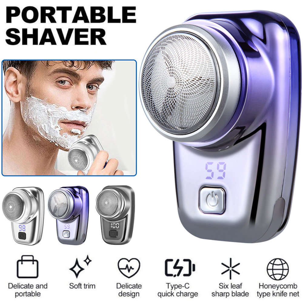 New Mini Electric Razor USB Rechargeable Shaver Beard Trimmer Gift for Men BK022