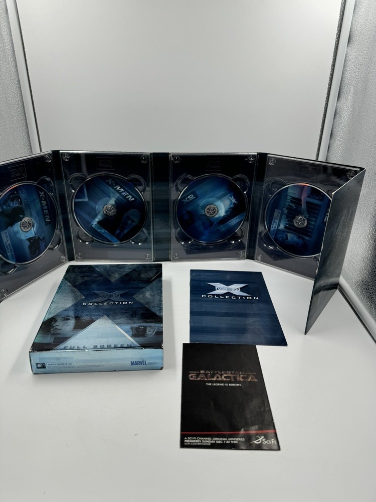 X- Men Collection The X2 X-Men DVD 4 Disc Set Wide Screen 2003 Xmen