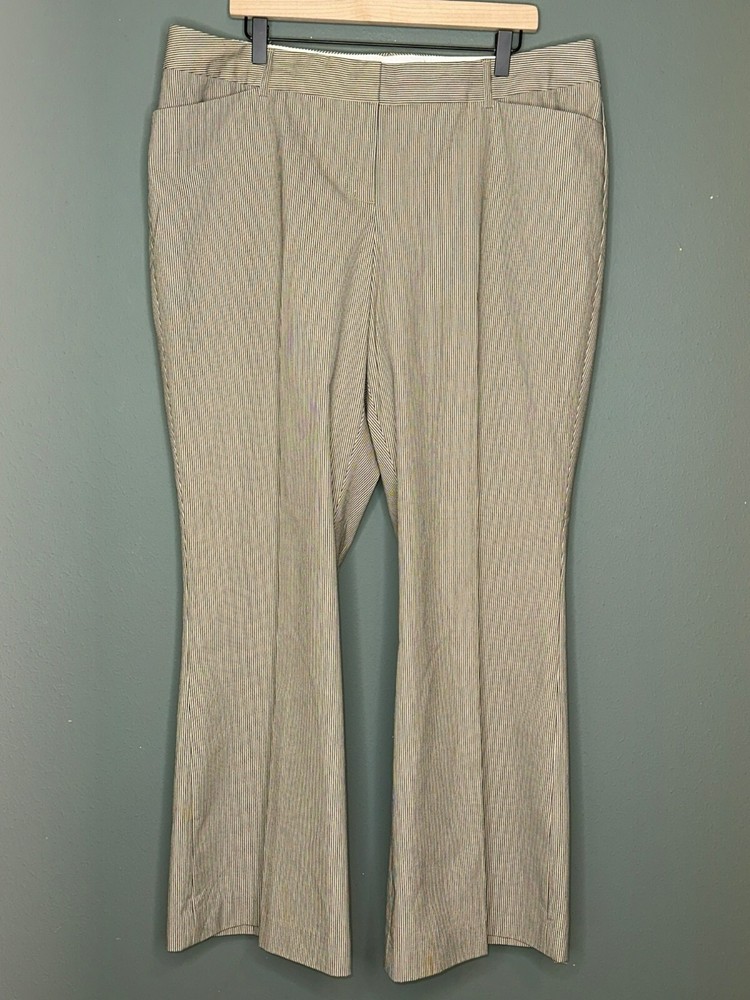 Lane Bryant Women's Plus 18 Pinstripe Bootcut Dress Pants NWT READ