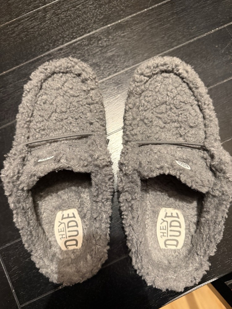Hey Dude Wally Slippers Grey Mens 11