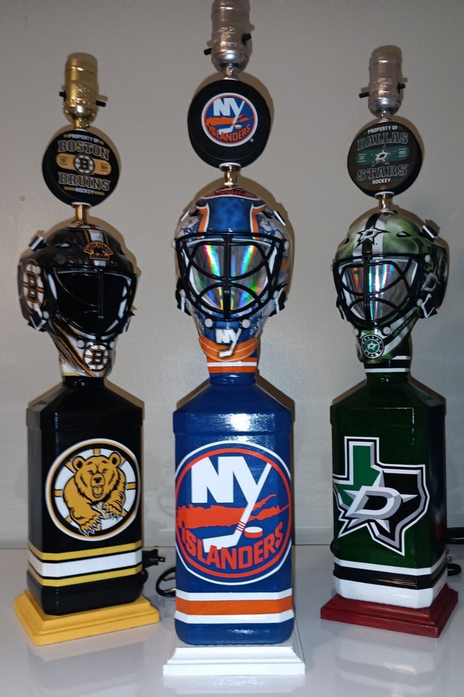 New York Islanders Goalie Lamps Handcrafted