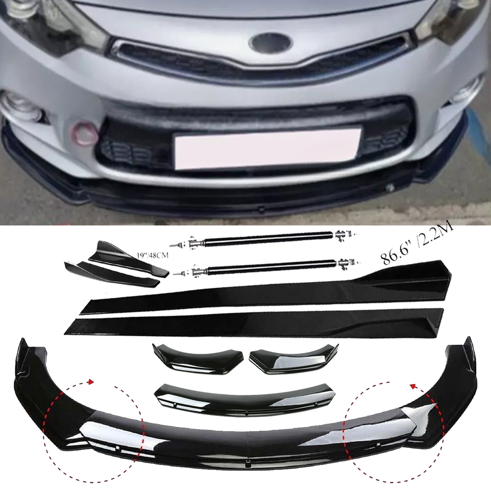 KIA Forte Koup Optima Front Lip Spoiler Splitter & Side Skirt Body Kit