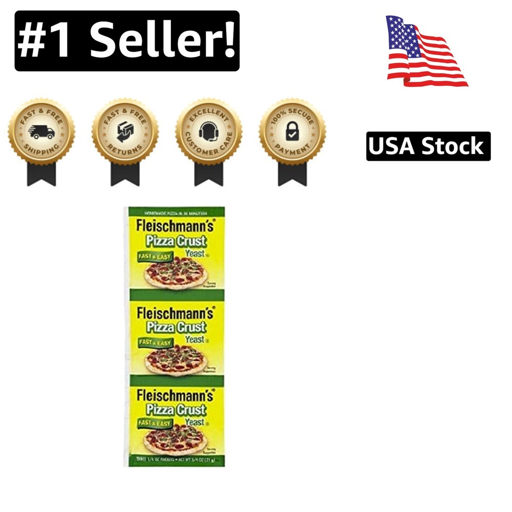 Specially Formulated Pizza Crust Yeast - 0.75 oz for Perfect Homemade Pizza