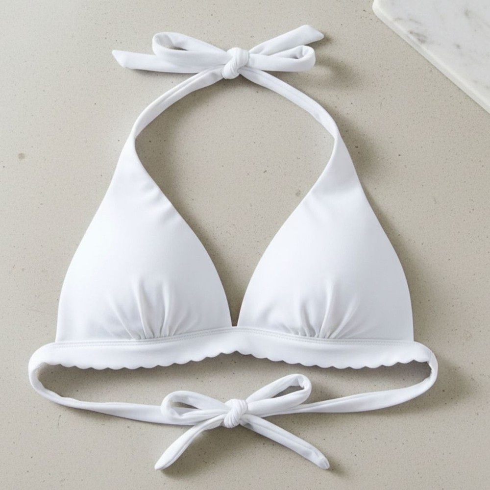 Victoria's Secret Women's Triangle Halter Padded Swimsuit Bikini Top Size M