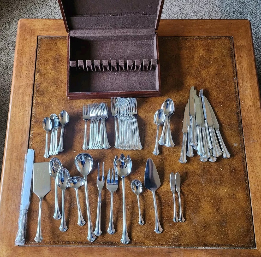 73 Piece Reed & Barton Select Stainless 18/10 Service For 12 W/Box AS PICTURED!