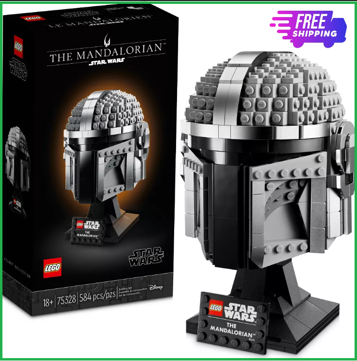 LEGO Mandalorian Helmet Star Wars (75328) Building Complete Set (584 pcs)