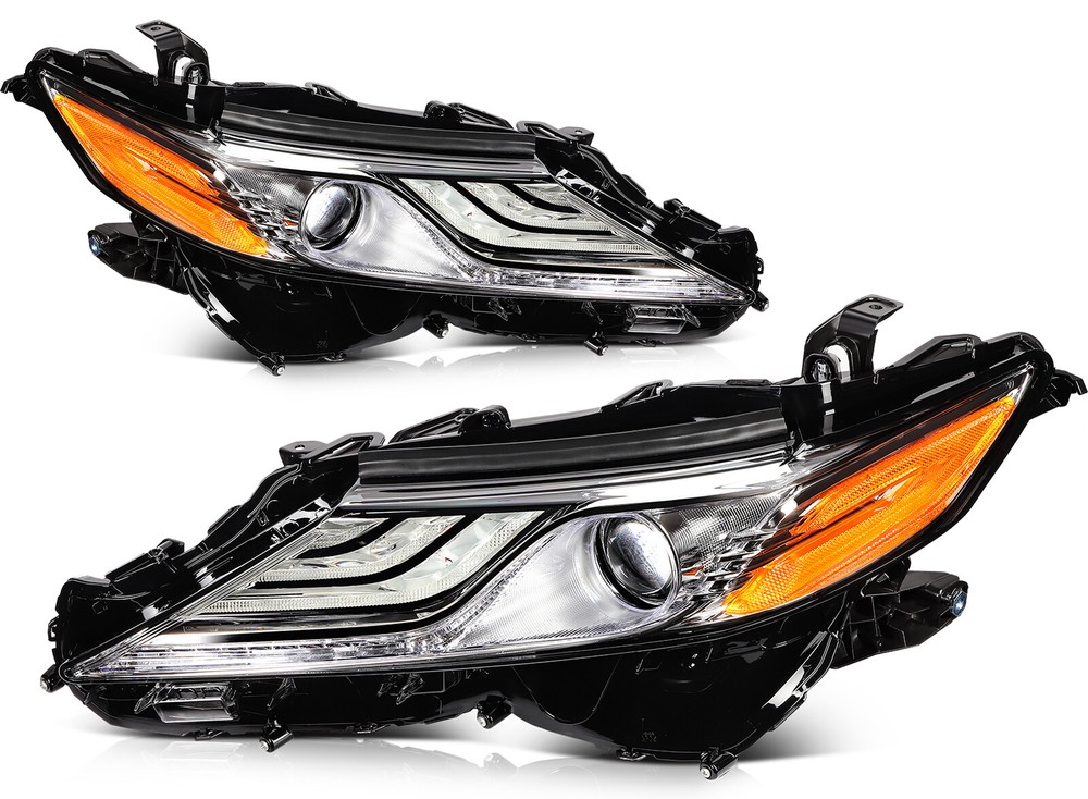 2021-2023 Toyota Camry XSE Black Housing Headlights Assembly Pair LH RH