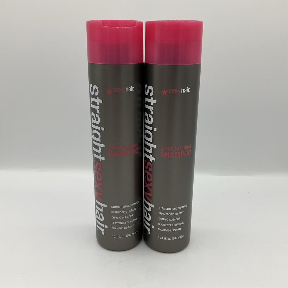 2 PACK. 10.1 oz. Straight Sexy Hair Straightening Shampoo