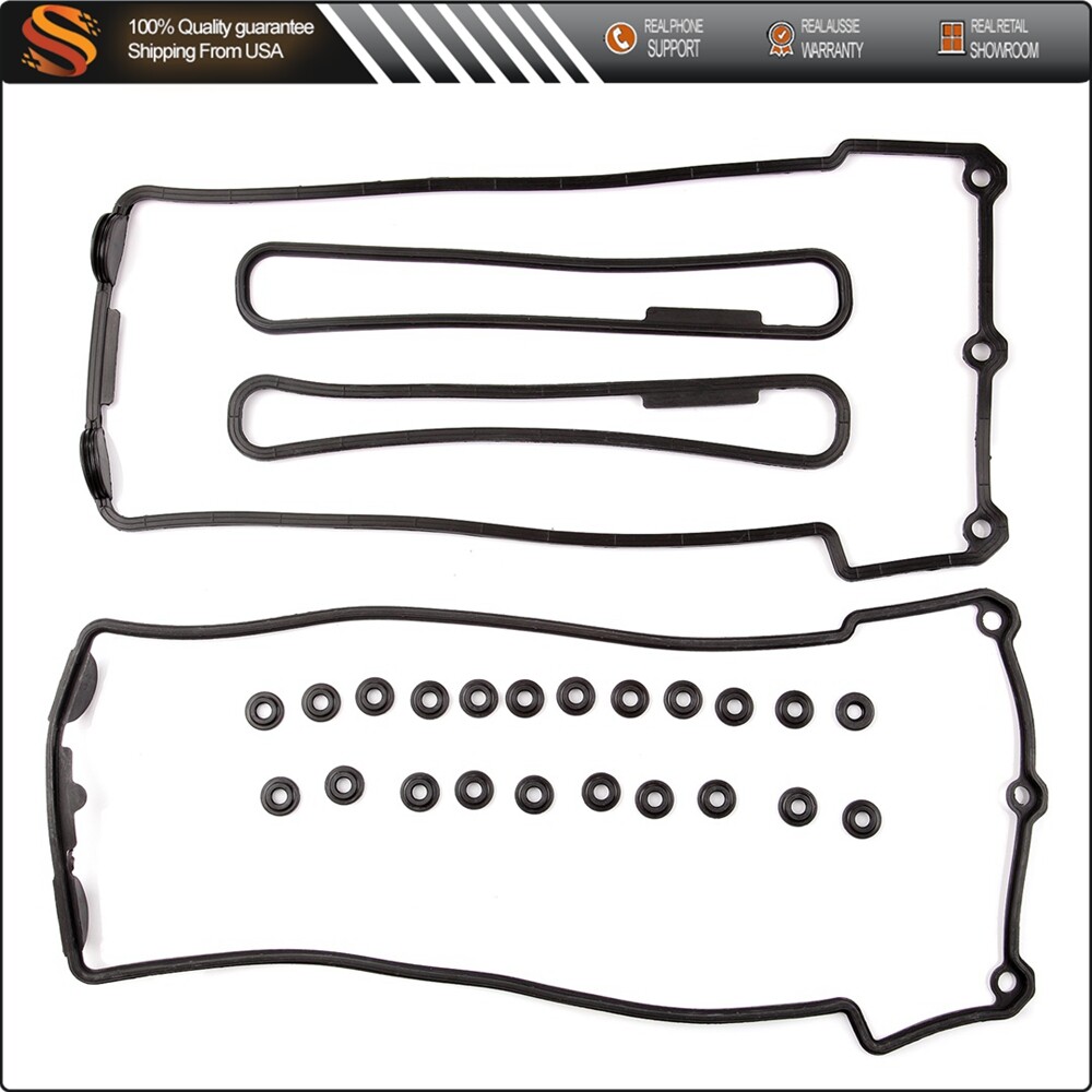 2 Valve Cover Gasket Set with 22 Grommets Seals for BMW E36 Left & Right Wholesale Fit