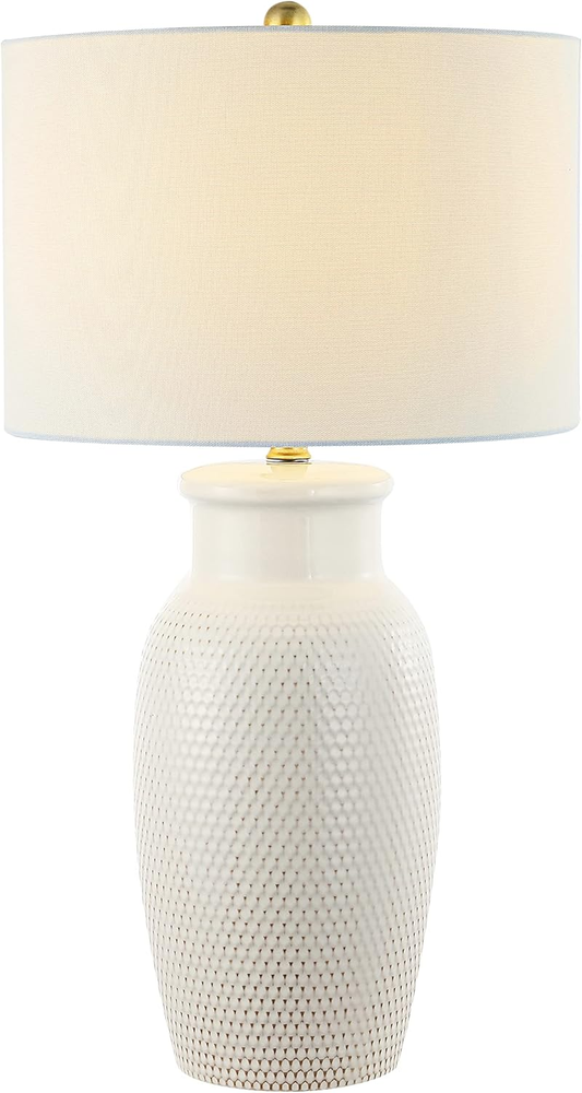 Lighting Collection Norsi Modern Contemporary Ivory Ceramic 27-Inch Bedroom Livi