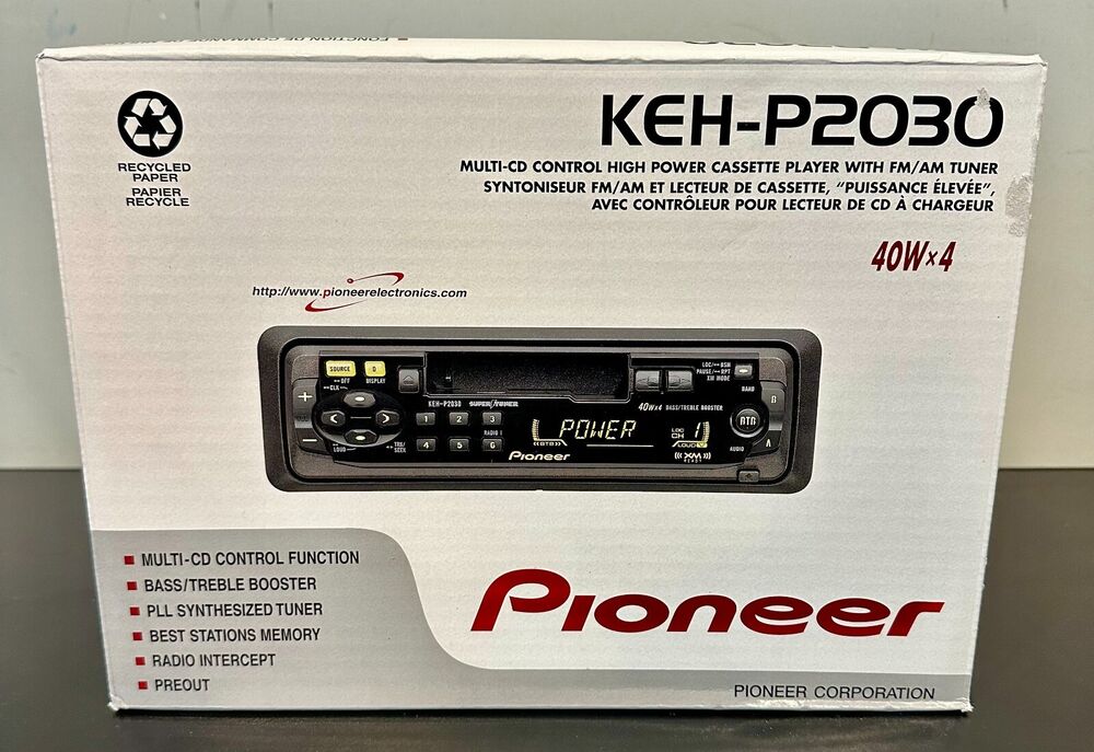Pioneer KEH-P2030 Multi-CD Control High Power Cassette Player with FM/AM Tuner