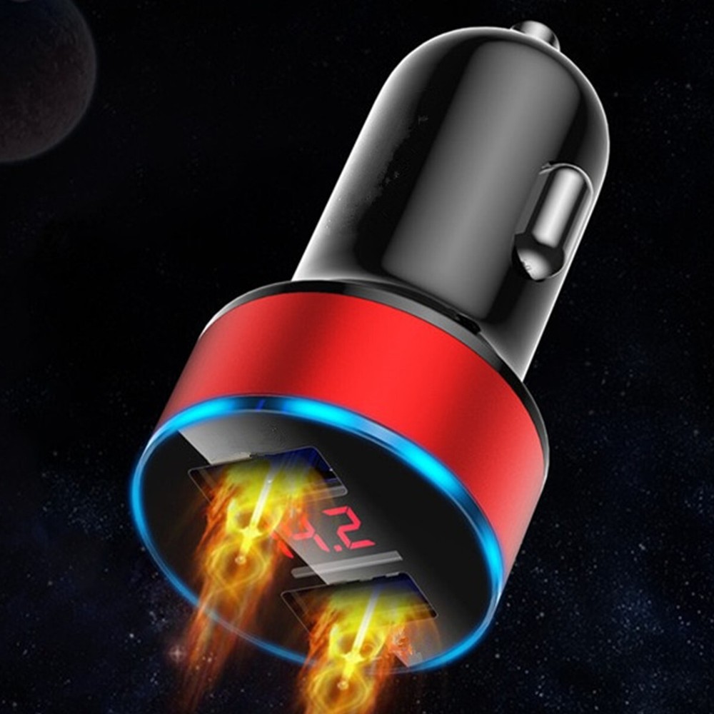 Dual USB Car Fast Charger 12-24V Compatible with Apple iPhone 11 7 8 Plus and More Devices