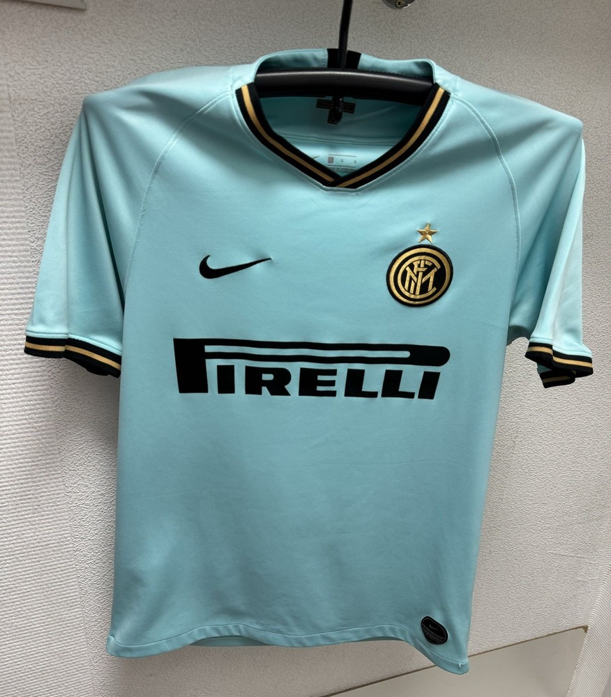 Nike Inter Milan Light Blue Soccer Jersey Men Sz L Team Shirt 2019/2020