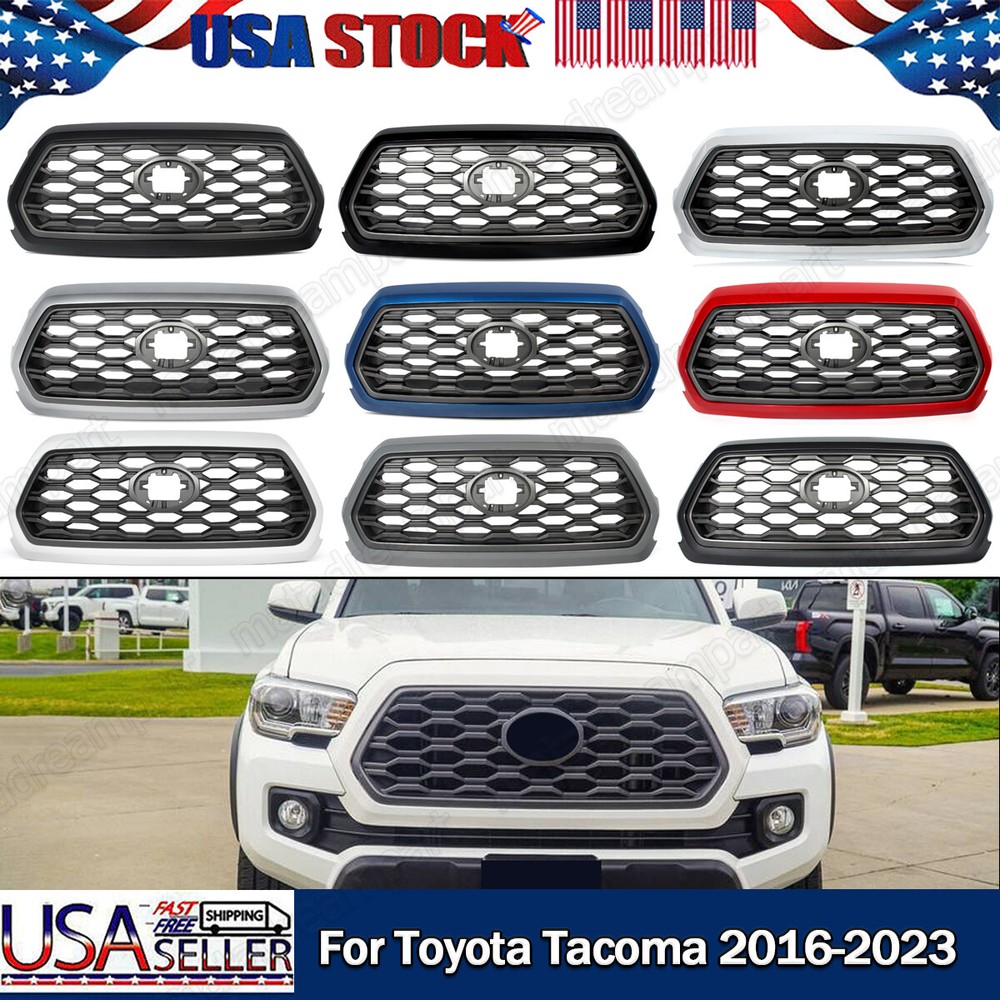 FRONT UPPER GRILLE BUMPER GRILL ASSEMBLY FOR 2016-2023 TOYOTA TACOMA TRD STYLE