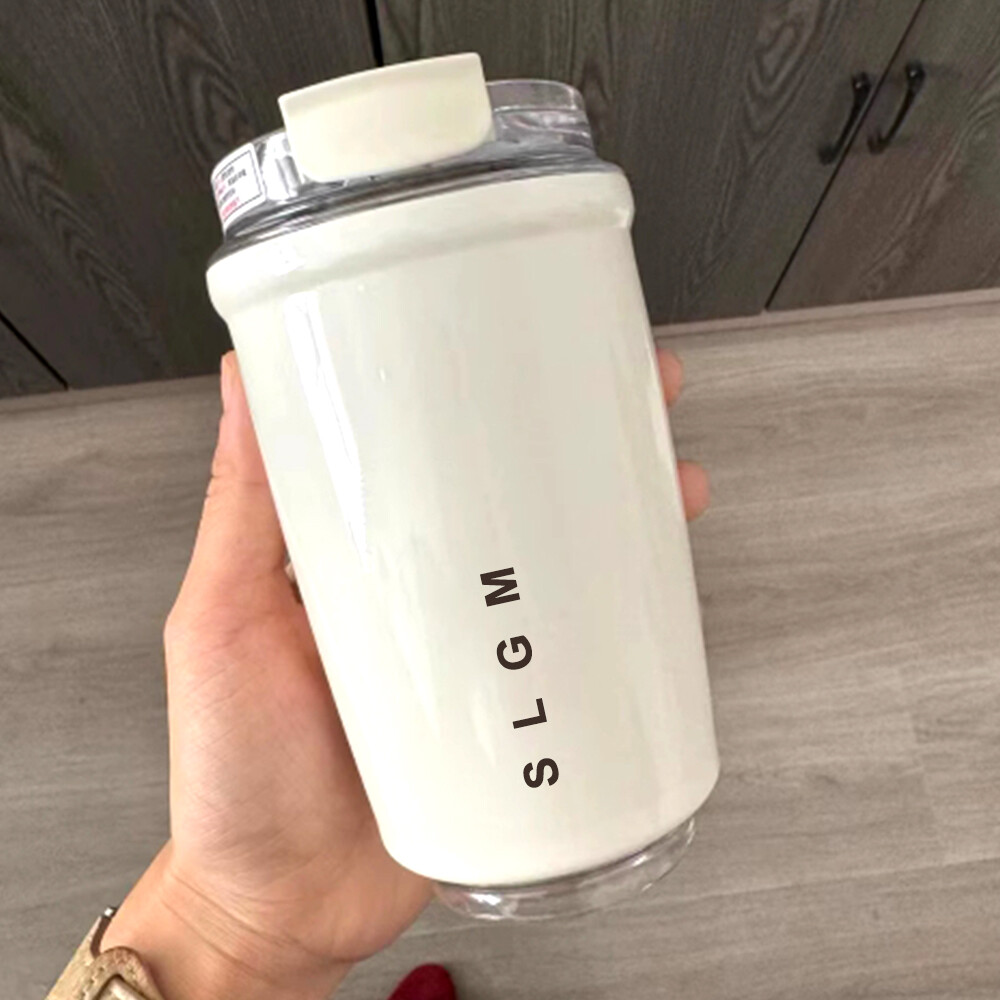 12oz Stainless Steel Mug Sip Lid Vacuum Thick Walled Insulated Coffee Tumbler