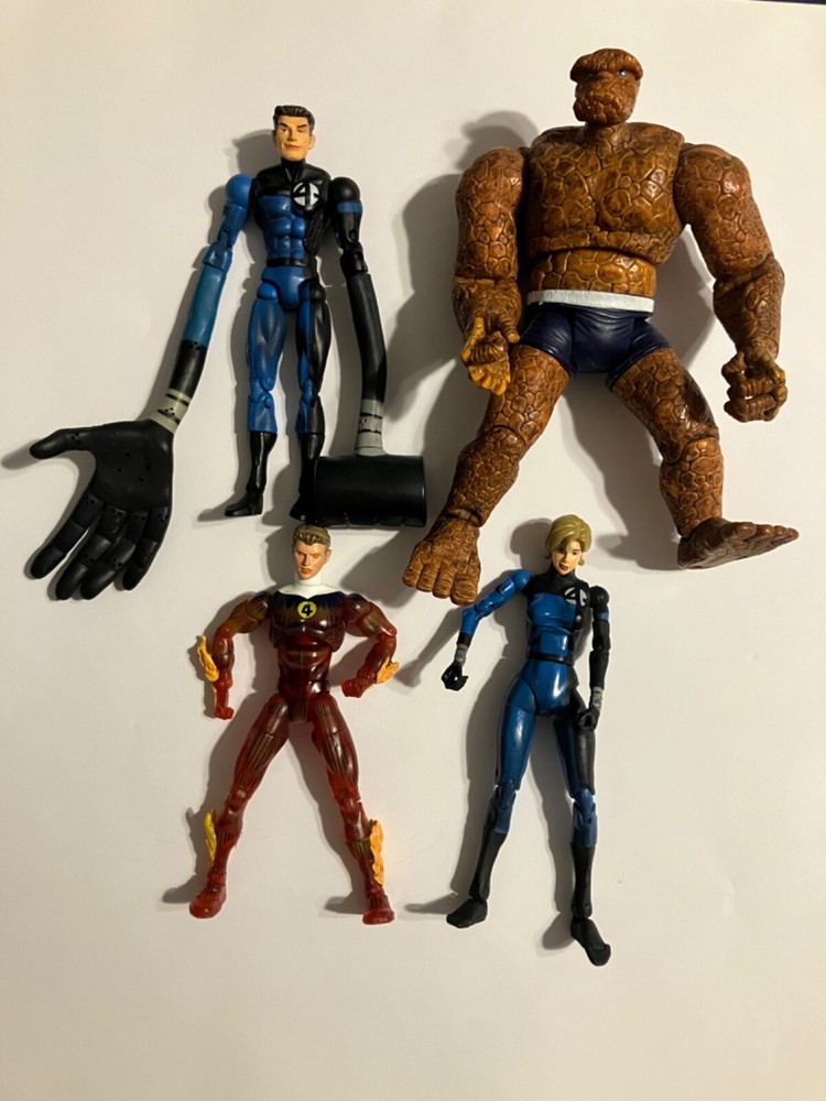 Marvel Toy Biz Legends Fantastic Four Lot 2005 4 Pack Loose (Damaged)