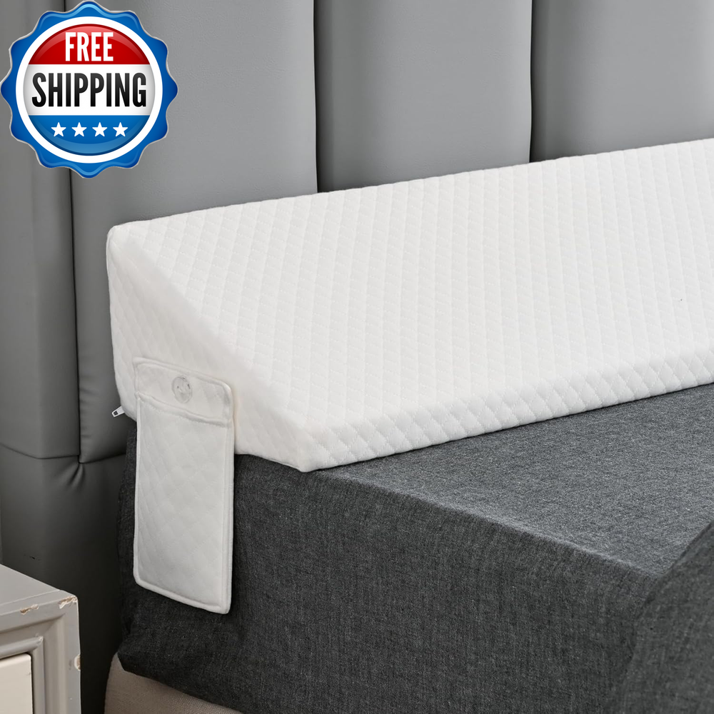 Twin Size Bed Wedge Pillow for Headboard Pillow Mattress Gap Filler Pillow(0