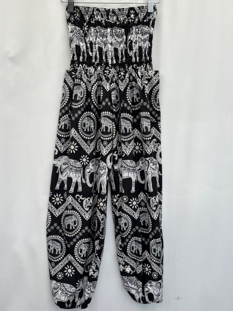 Women's Size 8 Polyester Harem Pants L30 Casual Comfort Fit  