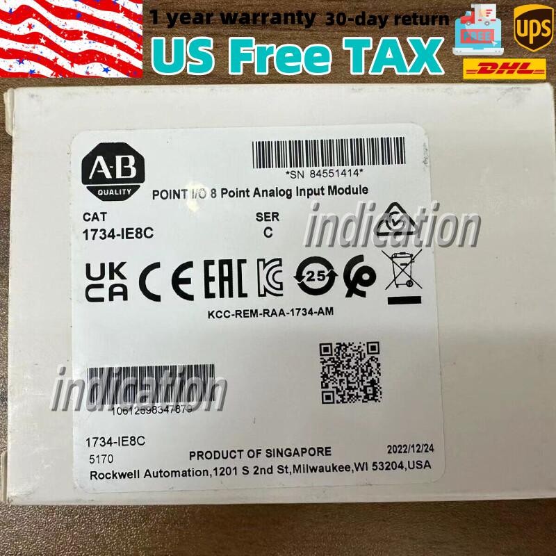 1734-IE8C 2022 SER C NEW Allen Bradley POINT I/O 8 Point Analog Input Module US