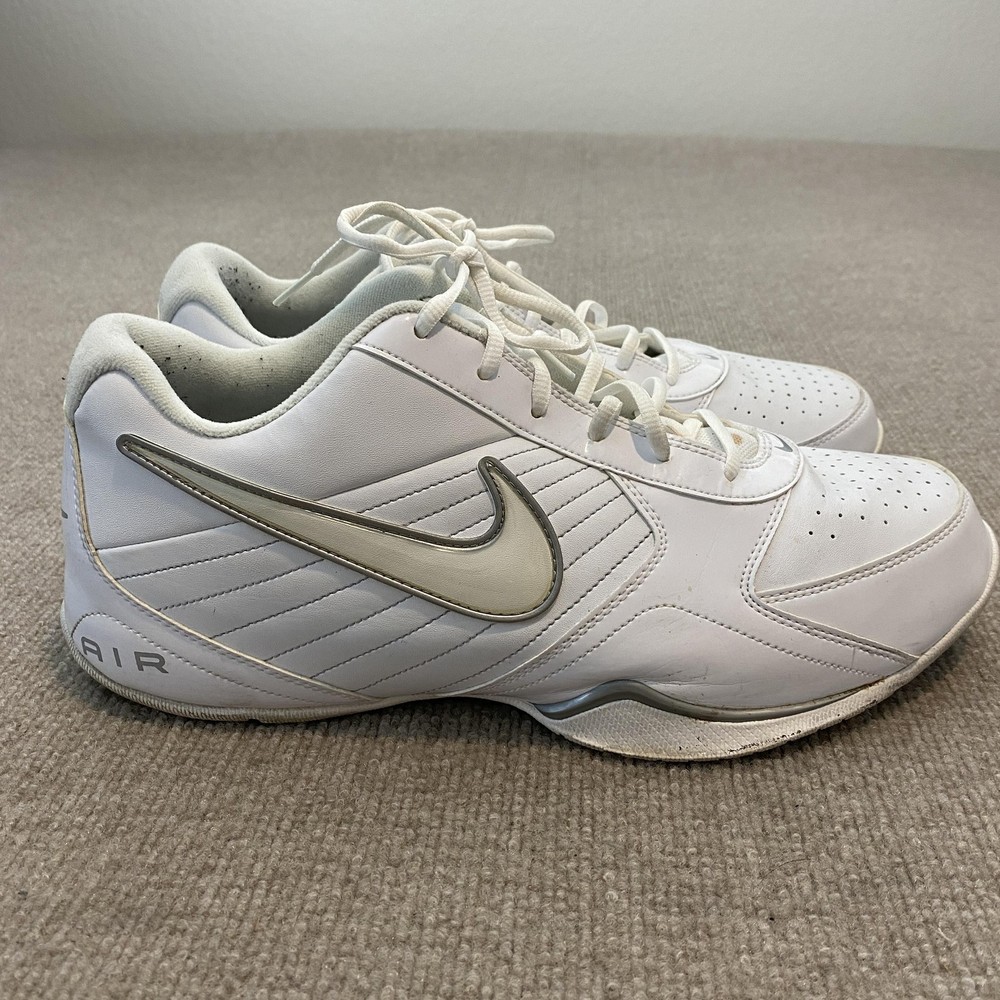 Nike Shoes Mens Size 14 White Low Top Training Sneakers Athletic 386240-111