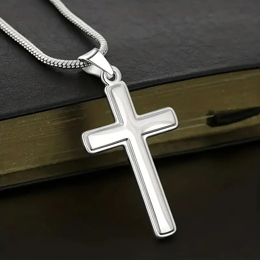 Classic Cross Men's with gift box A Letter from a Mother to her Son Pendant 。