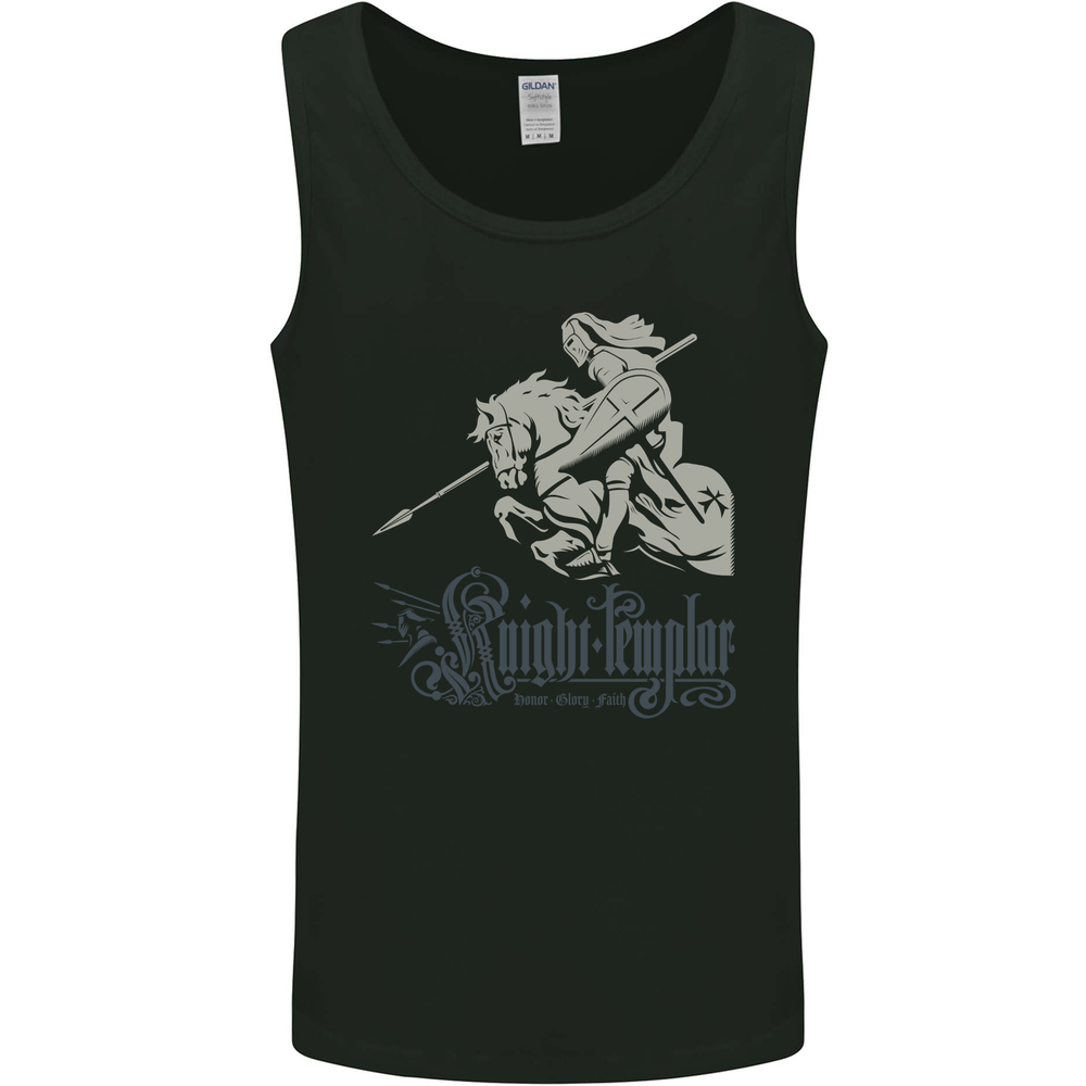 Knights Templar St Georges Day Horse Dragn Mens Vest Tank Top