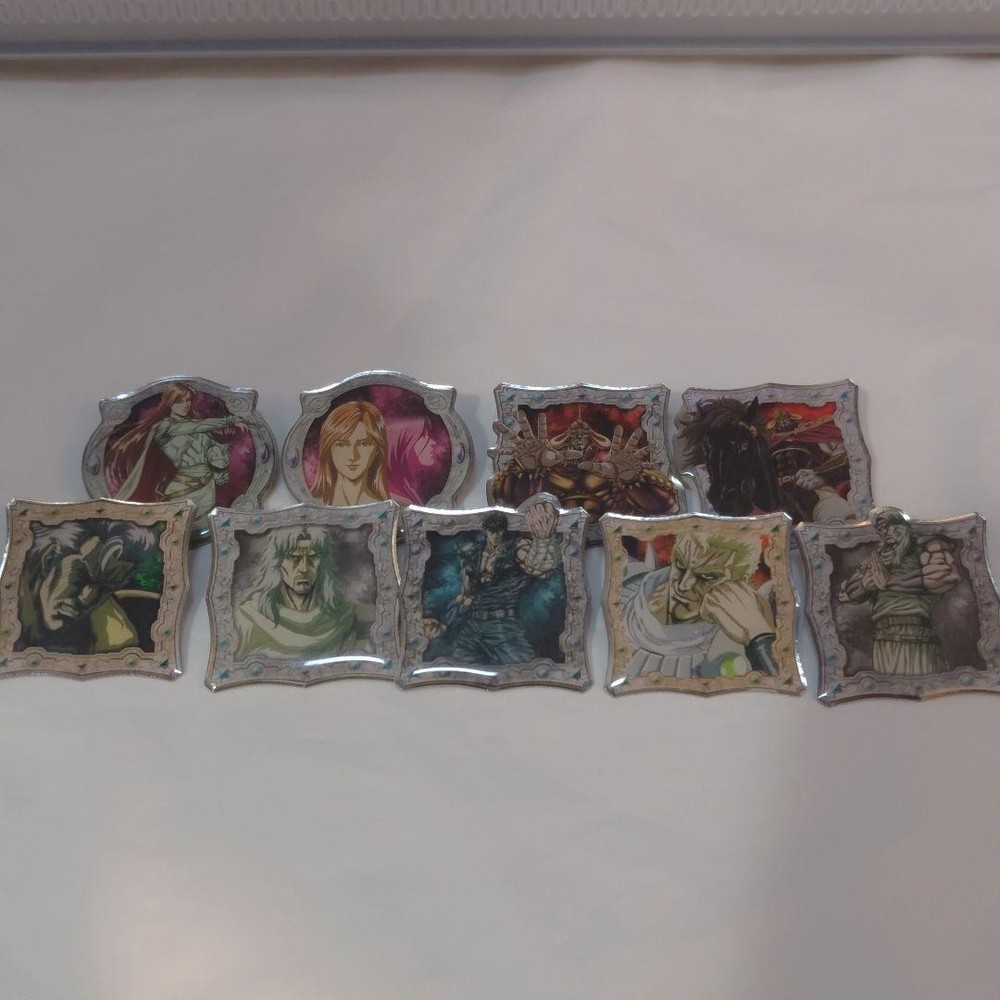 Fist of the North Star Pin Badge Set of 9  Collectible  Used
