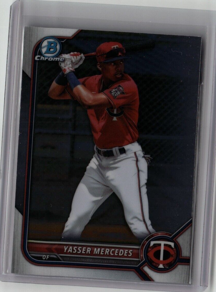YASSER MERCEDES ROOKIE BOWMAN CHROME 2022 MLB MINNESOTA TWINS BDC-11 FREE SHIP