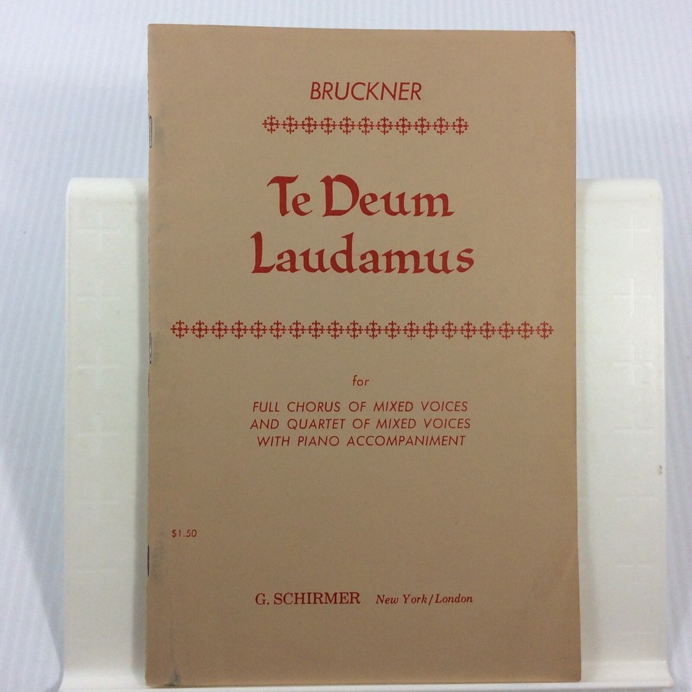 Bruckner Te Deum Laudamus SATB Choral Music Songbook