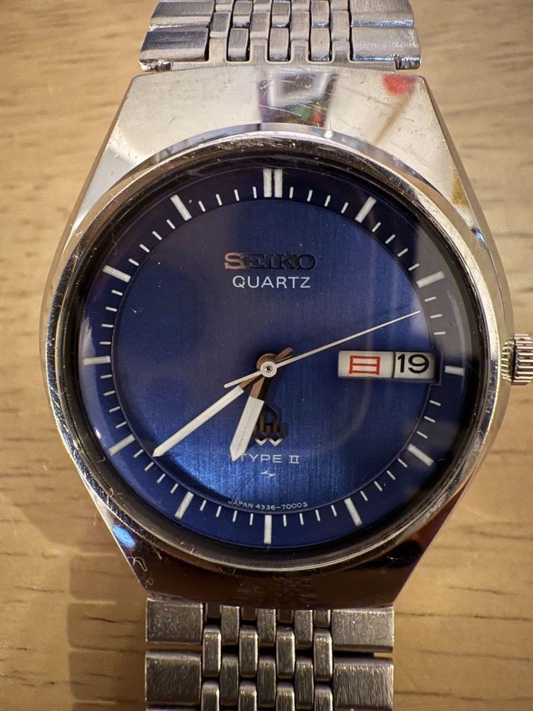 Seikoii Blue Stainless Steel Waterproof Watch for Men